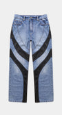 Badblood Duncan Denim Pants Relaxed Fit - Blue/Black