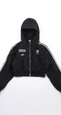 Badblood ADS Vintage Hooded Track Jacket Black