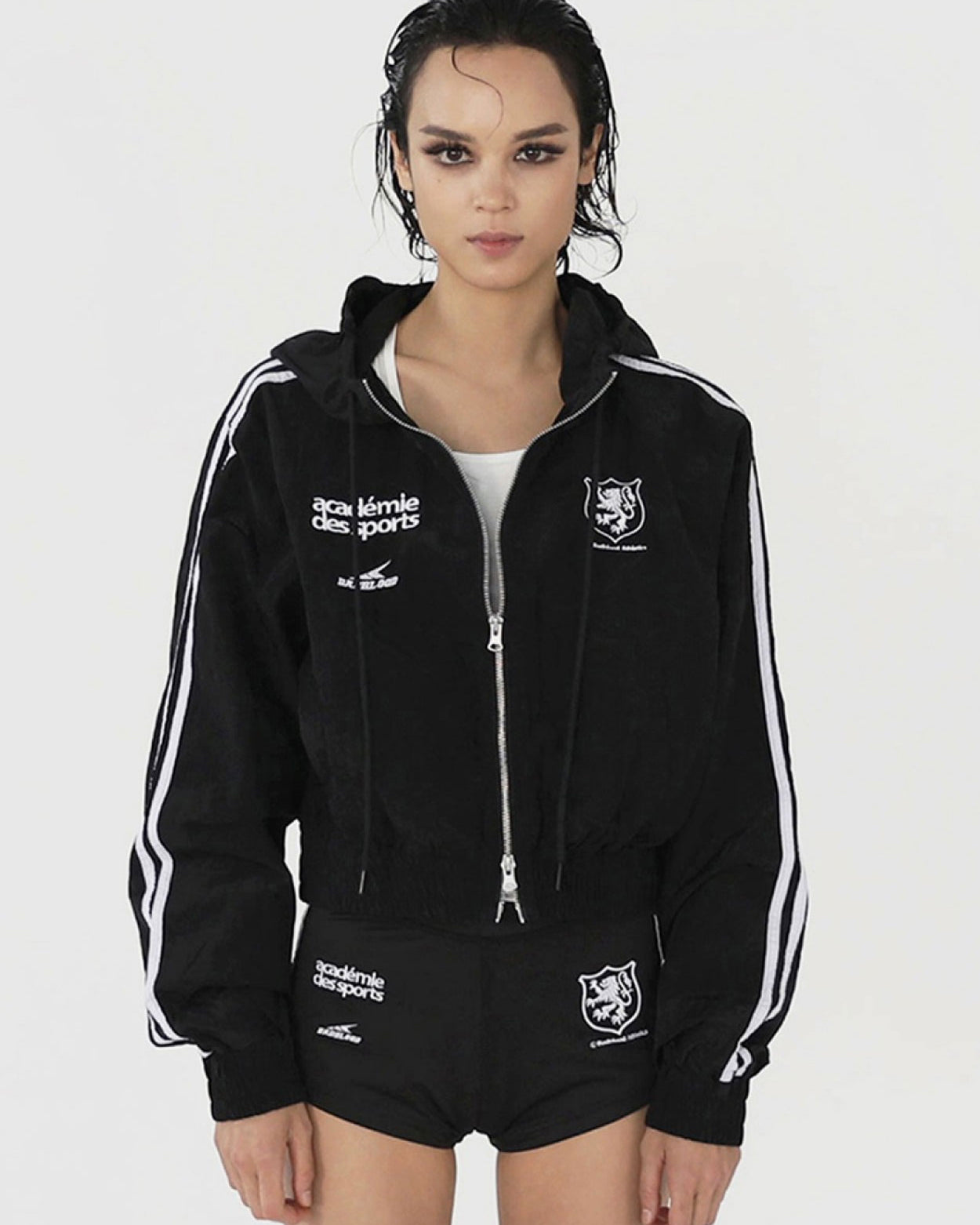 Badblood ADS Vintage Hooded Track Jacket Black