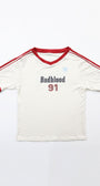 Badblood Vintage Club V-Neck Jersey T-Shirt Cream