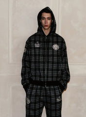 Badblood Classic Check 2 Way Jogger Trousers - Black