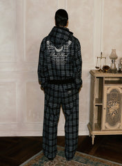 Badblood Classic Check 2 Way Jogger Trousers - Black