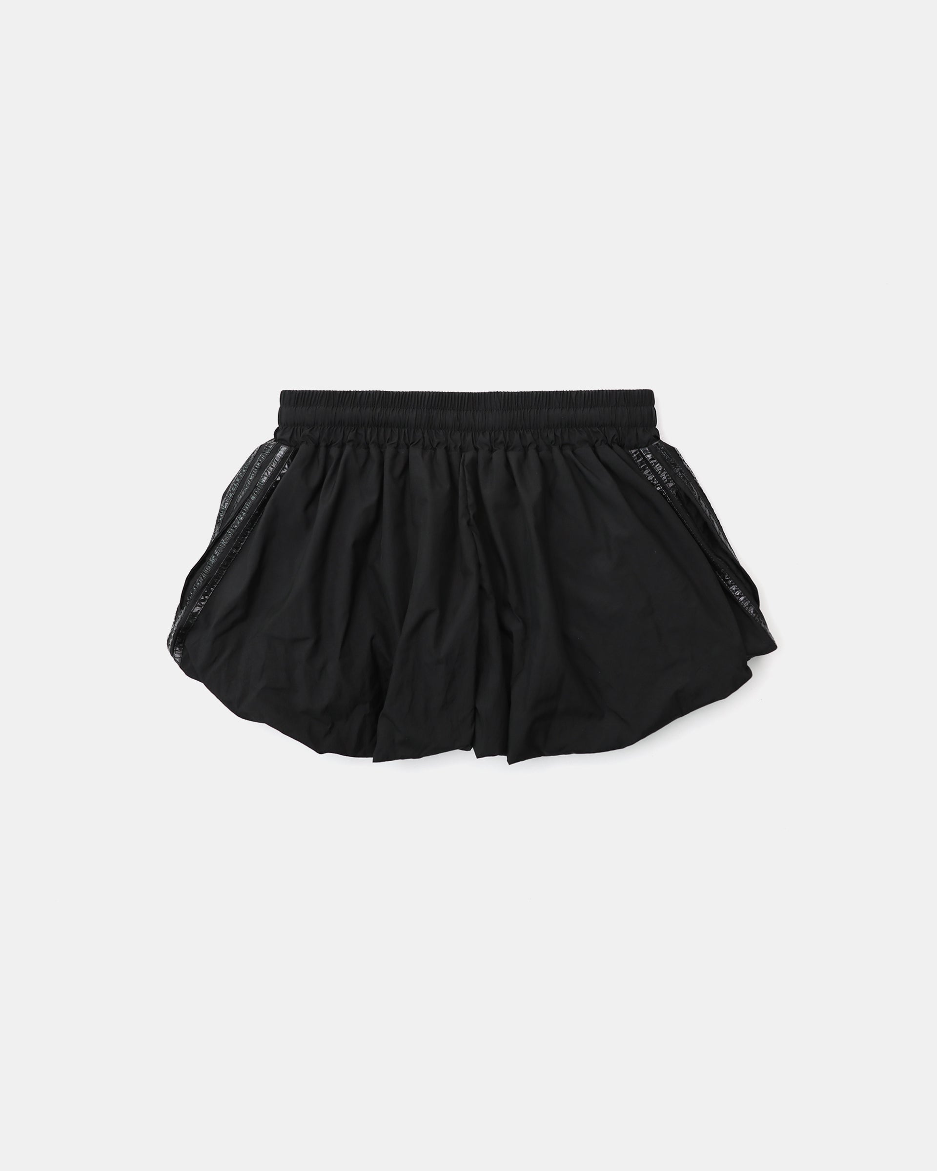 Badblood Dark Billy Nylon Balloon Mini Skirt Black