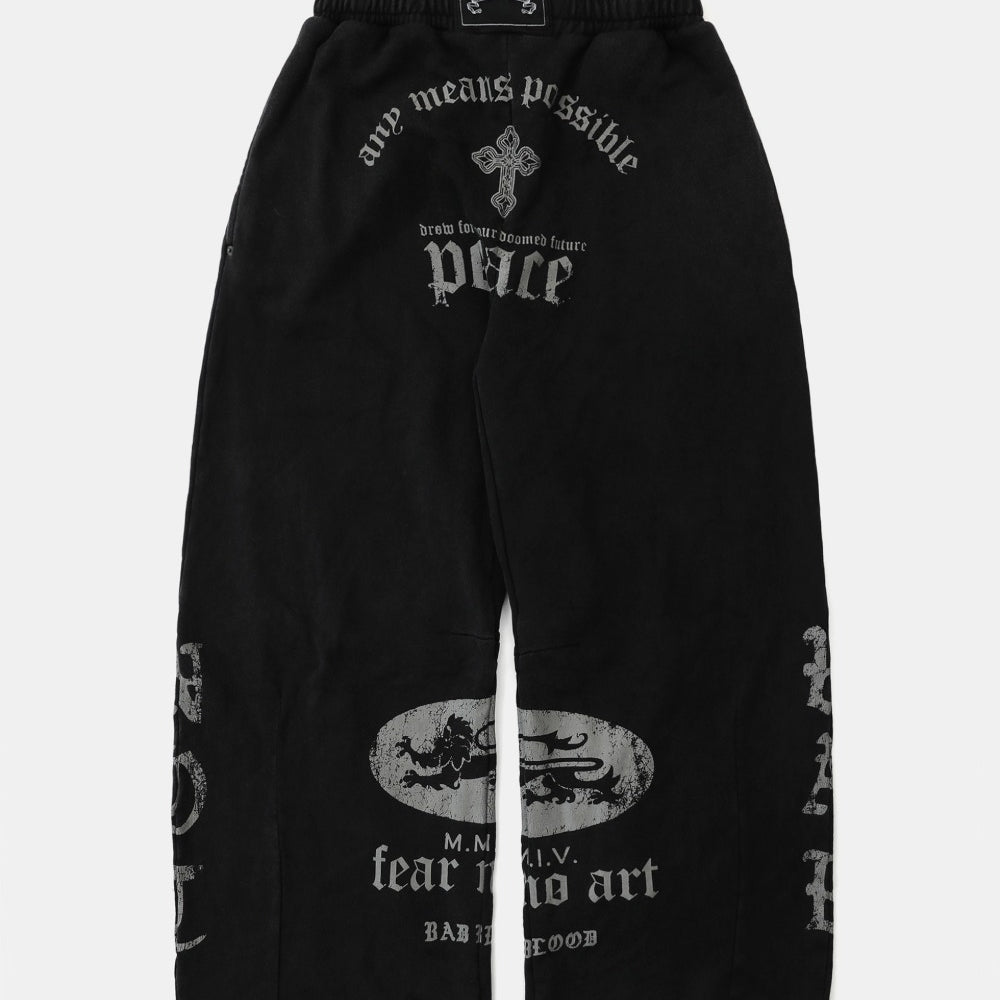Badblood PEACE NOT WAR Jogger Dusty Black