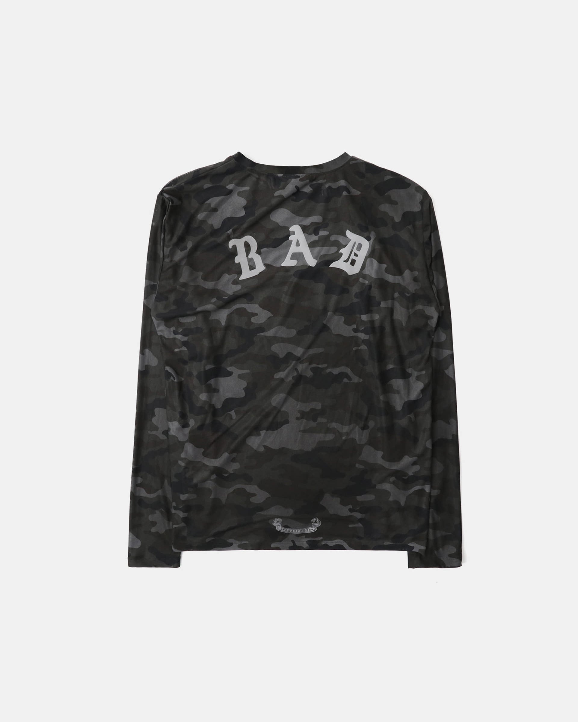Badblood Mystic Logo Reflective Long Sleeve Black Camo