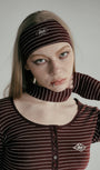 Badblood Beyond Soft Hairband Stripe Wine