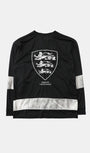Badblood Shield M Contrast V-Neck Jersey Long Sleeve Black