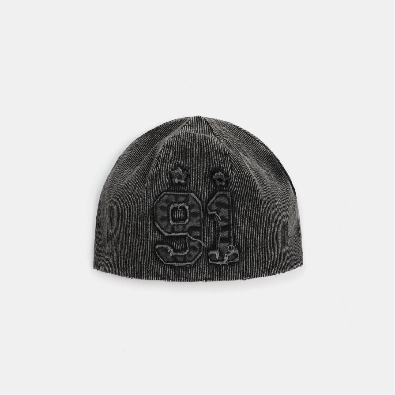 Badblood Rusty Denim Beanie Black
