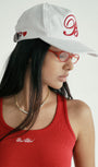 Badblood Classic B Logo Ball Cap - White