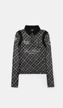Badblood Saint Blood Rugby Shirt Slim Fit Check Black