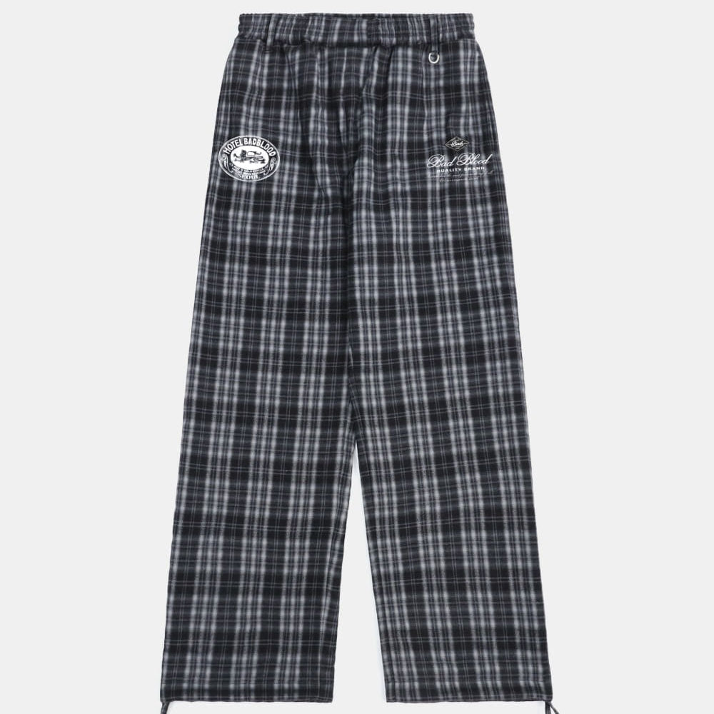 Badblood Classic Check 2 Way Jogger Trousers - Black