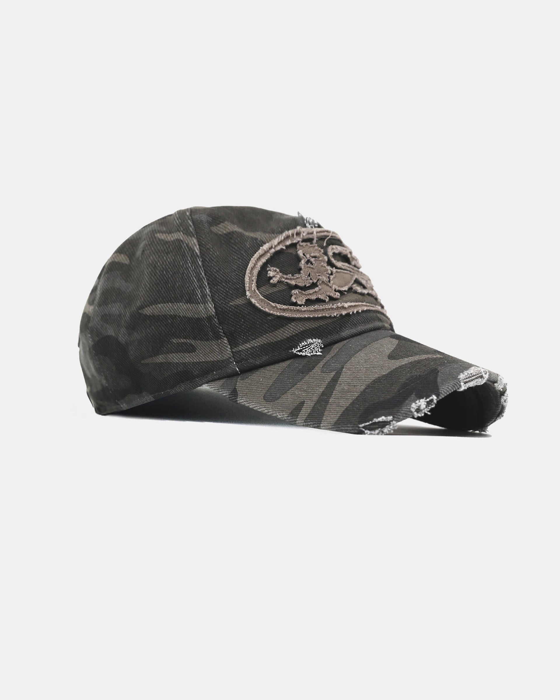 Badblood Mystic Big Patch Ball Cap - Dusty Green Camo