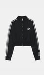 Badblood Dark Classic Knit Track Zip-Up Black