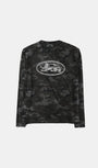 Badblood Mystic Logo Reflective Long Sleeve Black Camo