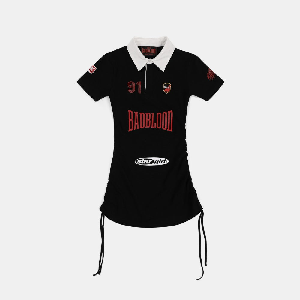 Badblood Mystic Capsule Polo Mini Dress Black