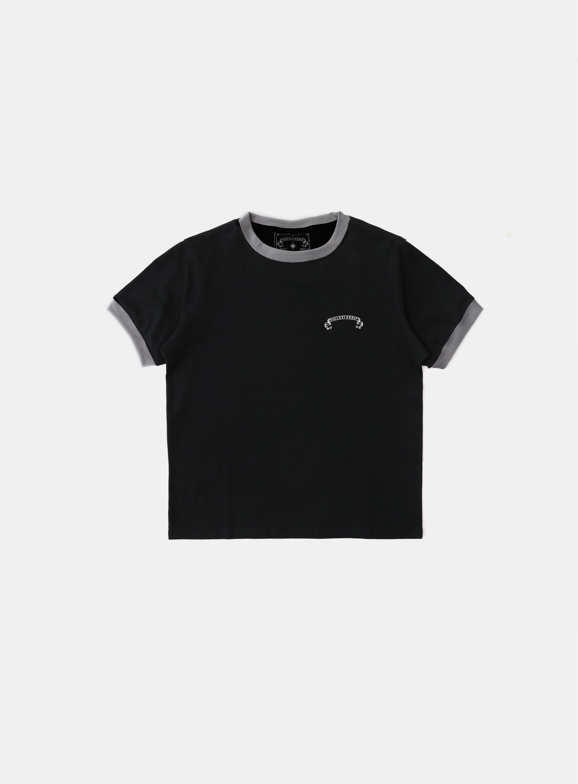★BAD BLOOD★ Cosmo Reflective Ringer T-Shirt 3color Badblood Cosmo Reflective Ringer T-Shirt - Black – BBGSHOPHK