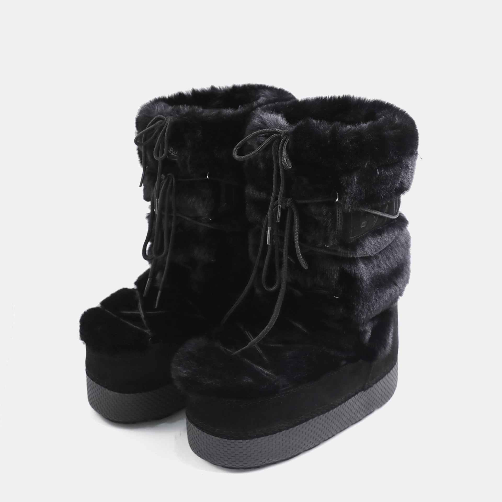Badblood Eskimo Boots Tall Platform Black
