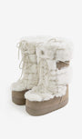 Badblood Eskimo Boots Tall Platform Cream