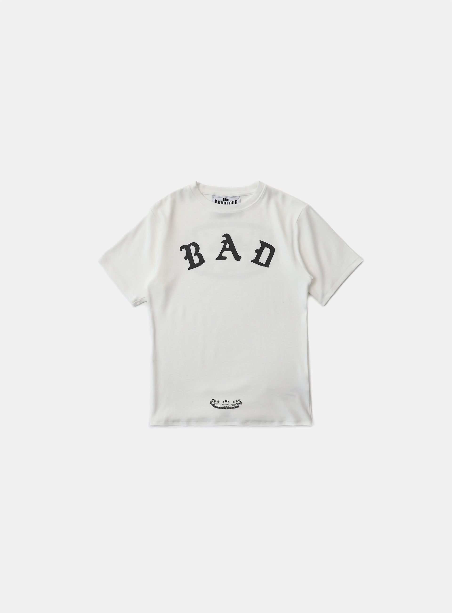 Badblood Mystic Logo Short Sleeve Slim Fit White