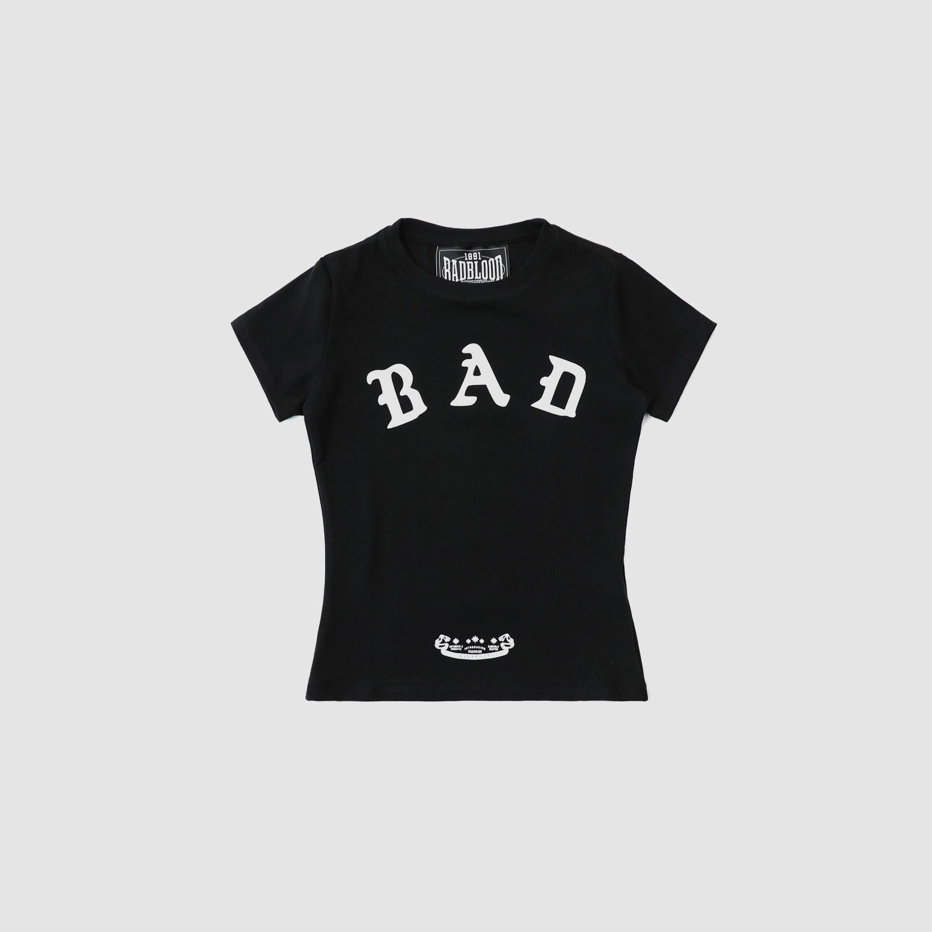 Badblood Mystic Logo Short Sleeve Slim Fit Black