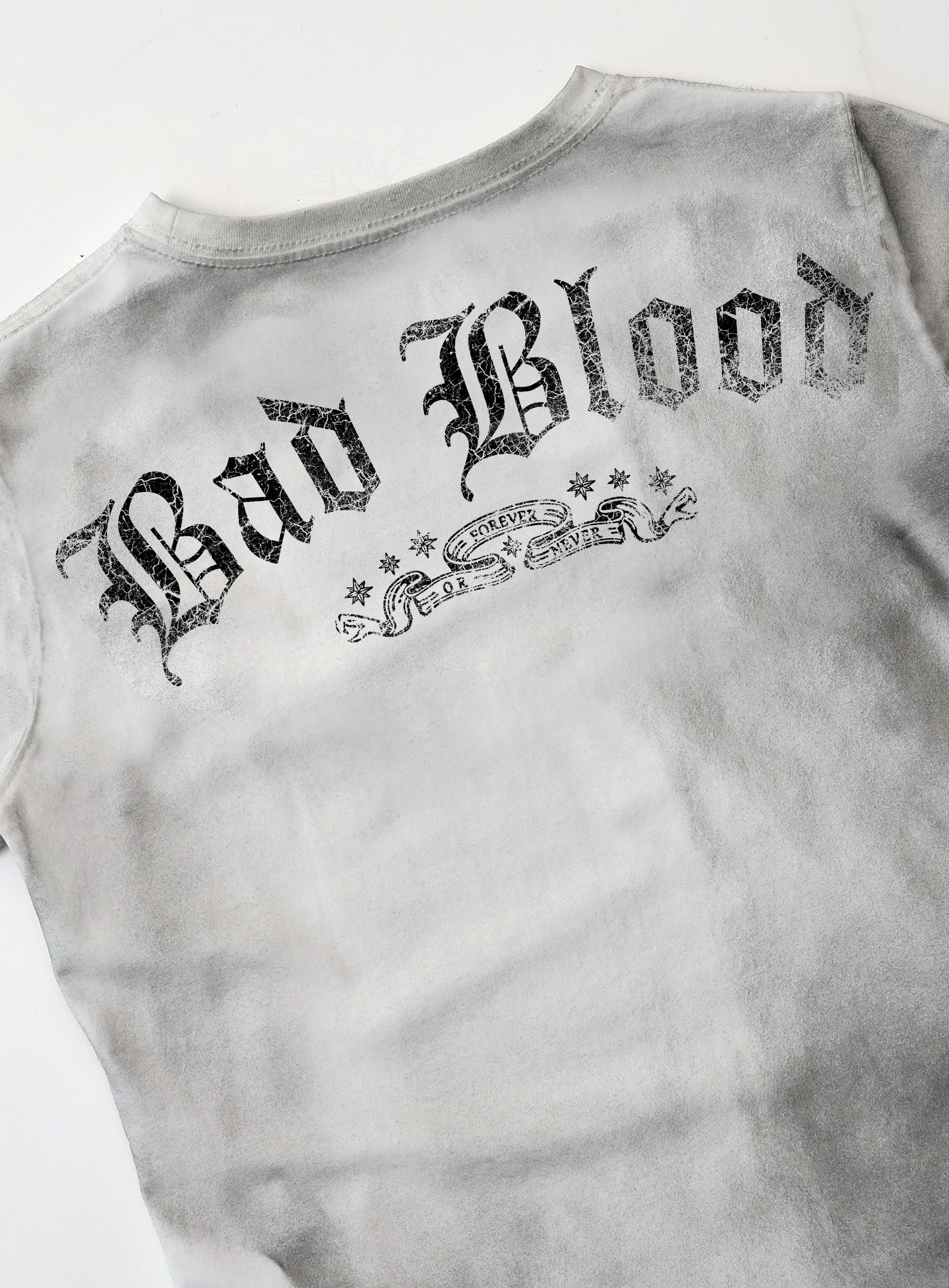 Badblood Crack Print T-Shirt White