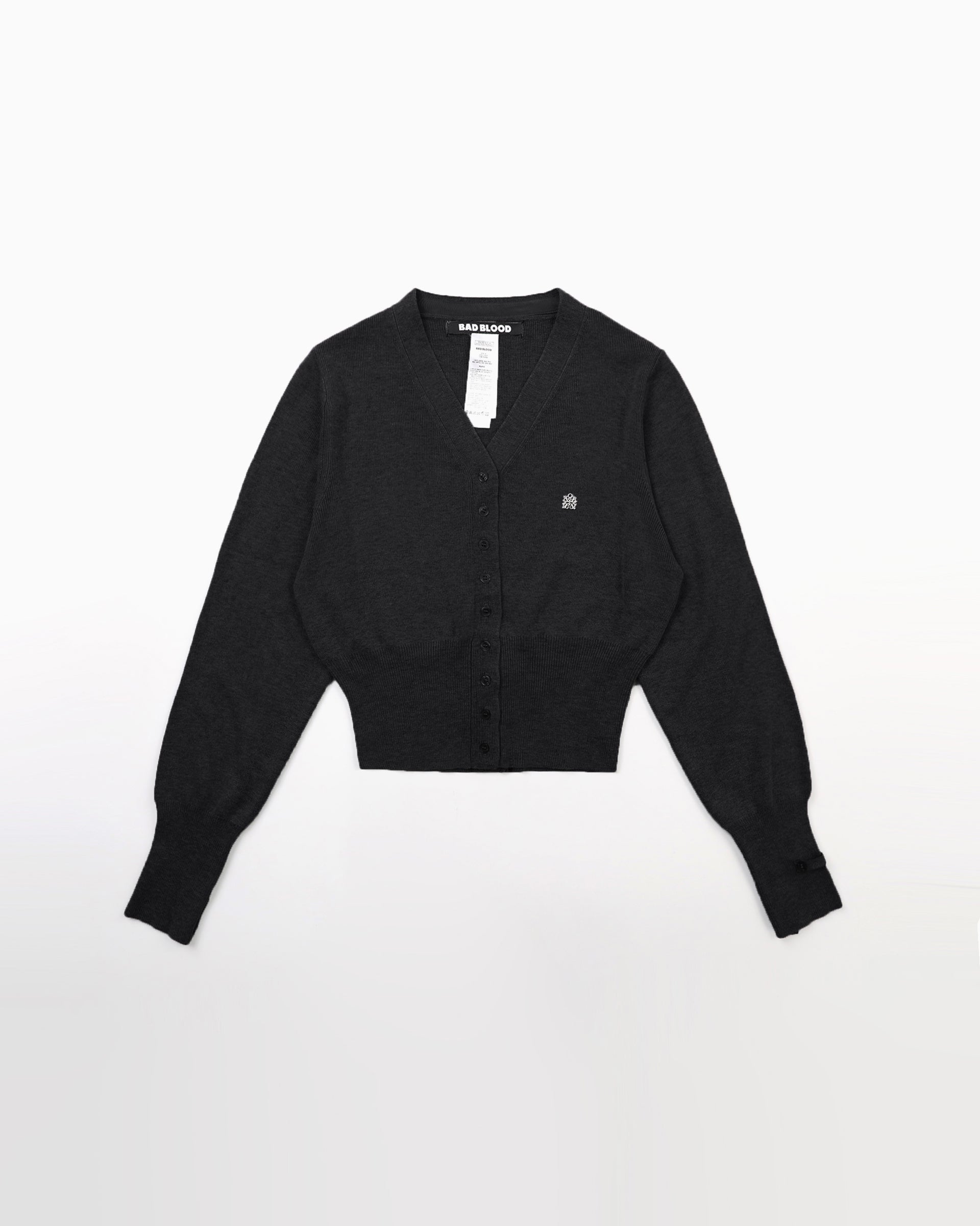 Badblood The Pure V-Neck Cardigan - Black