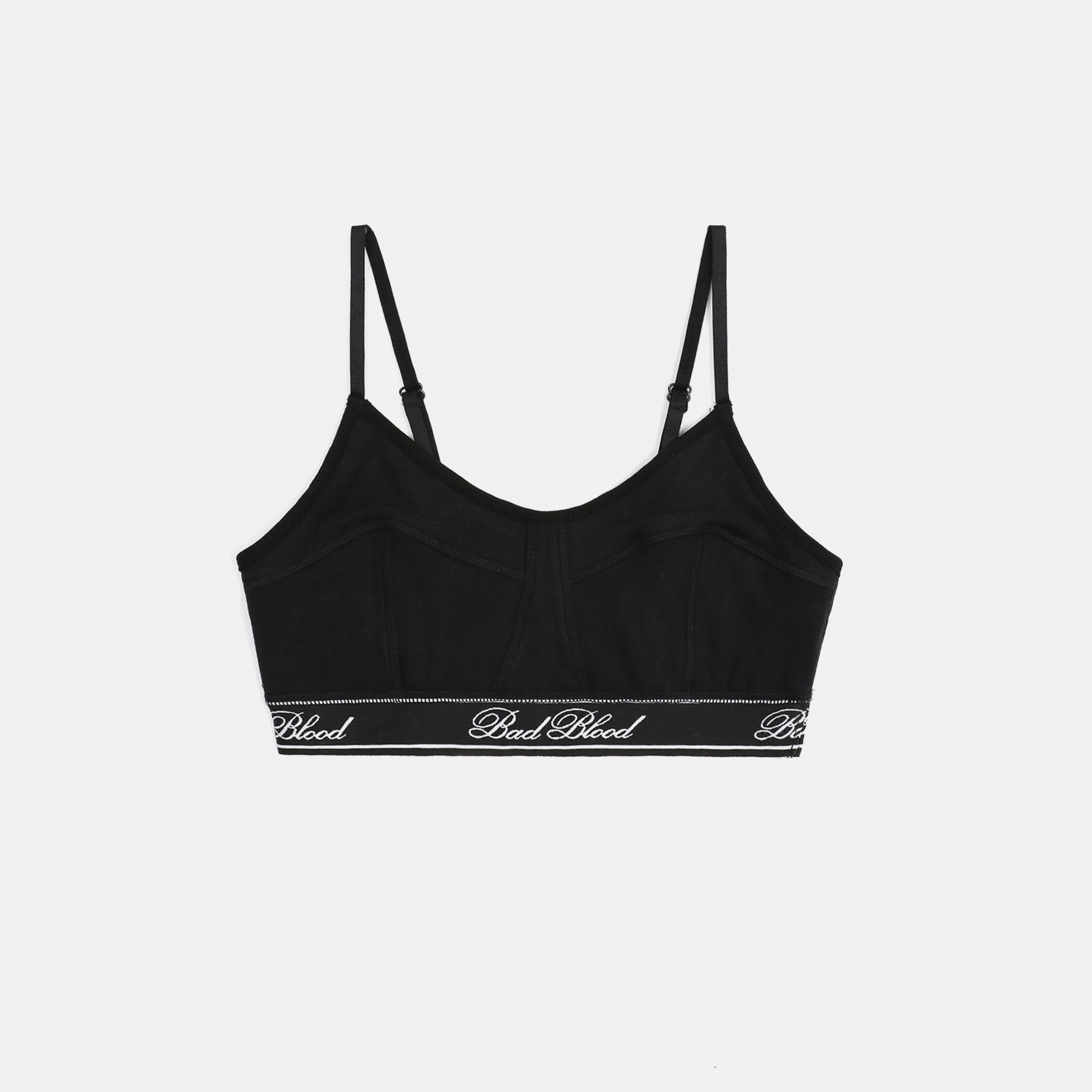 Badblood Classic Logo Triangle Bralette Black
