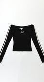 Badblood Barbara off-shoulder Top Black