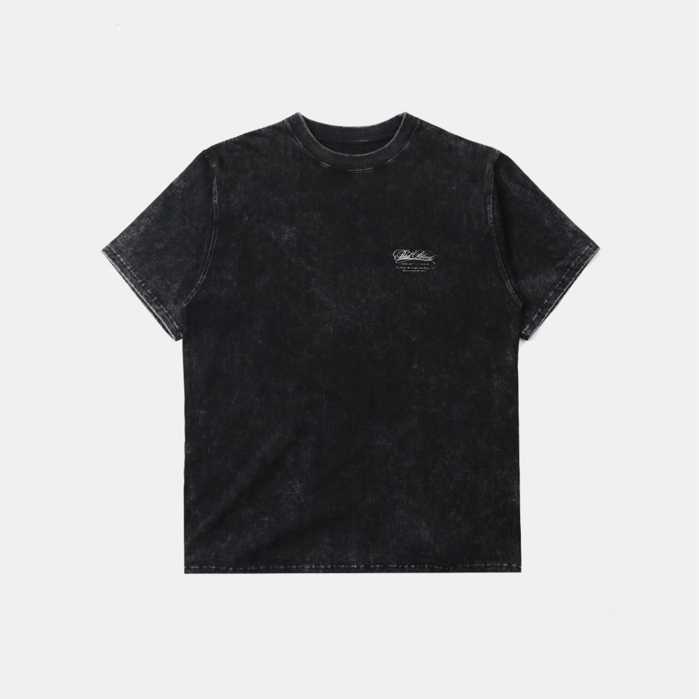 Badblood Premium Classic Washed T-Shirt Black
