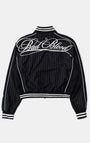 Badblood Dark Classic Pinstripe Track Jacket Navy