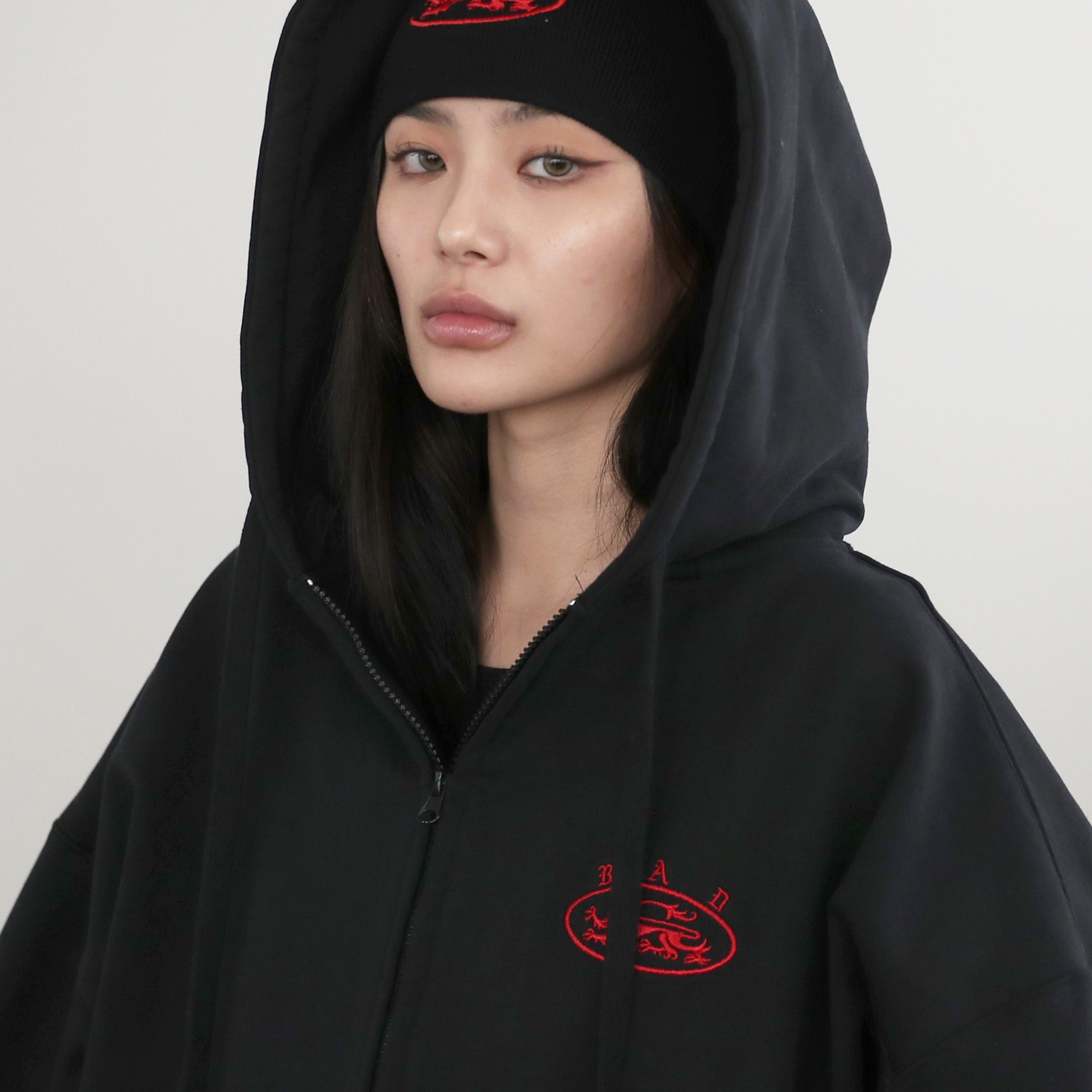 Badblood Mystic Capsule Hooded Zip-Up - Black