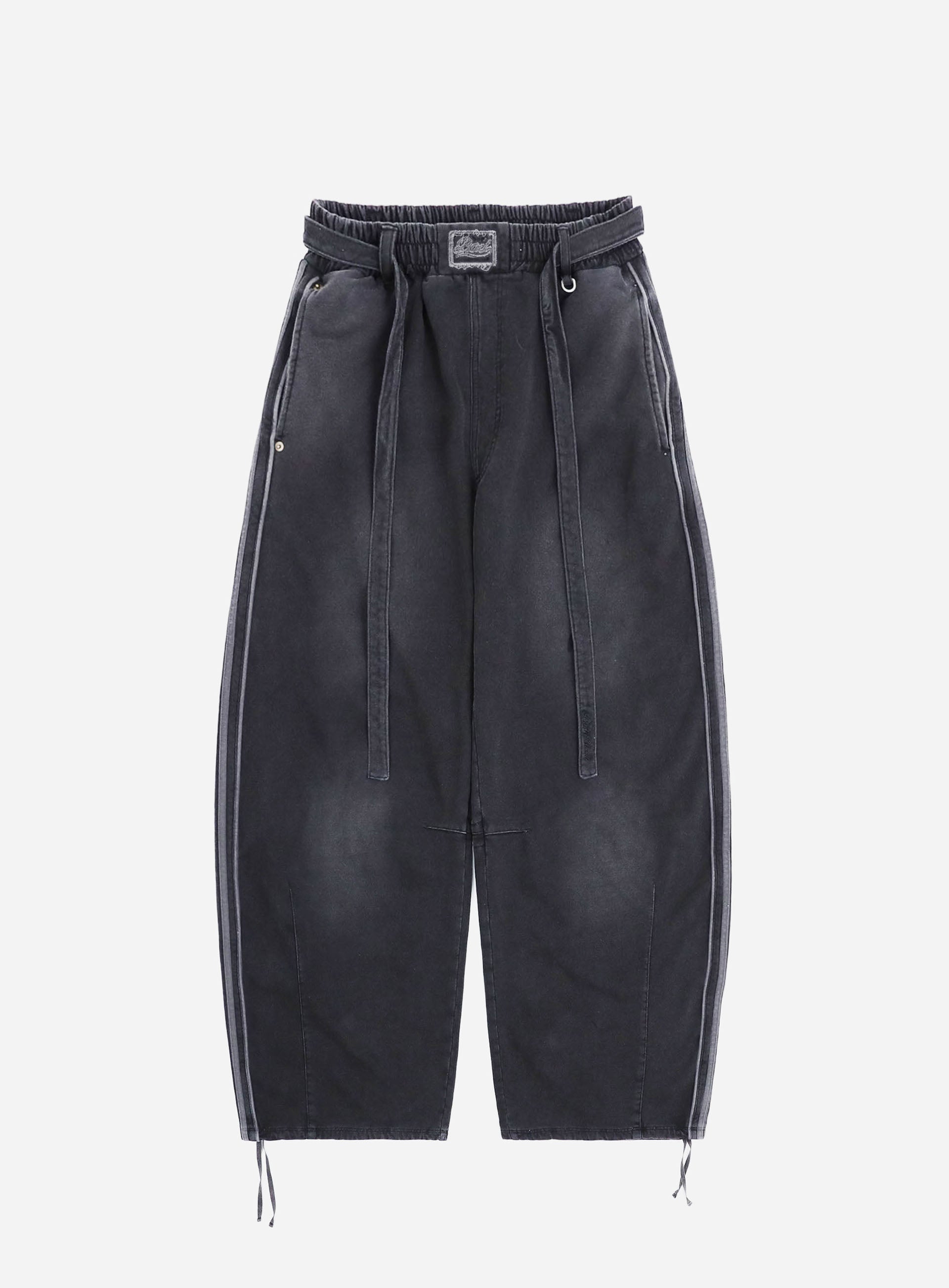 Badblood  Billy Washed Denim Sweatpants Black