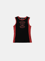 Badblood Workshop Shield Print Tank - Black/Red