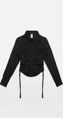 Badblood Shirring Shirt Slim Fit Black