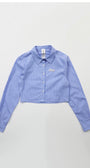 Badblood Cropped Shirt Blue/Straife