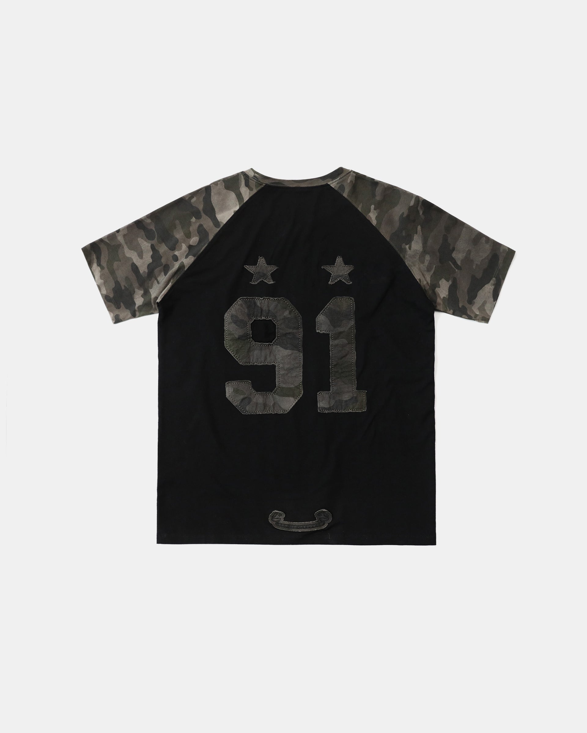 Badblood Contrast Short Sleeve Green Camo