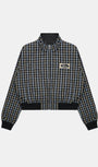 Badblood Vintage Club Nylon Reversible Track Zip-Up Check Blue