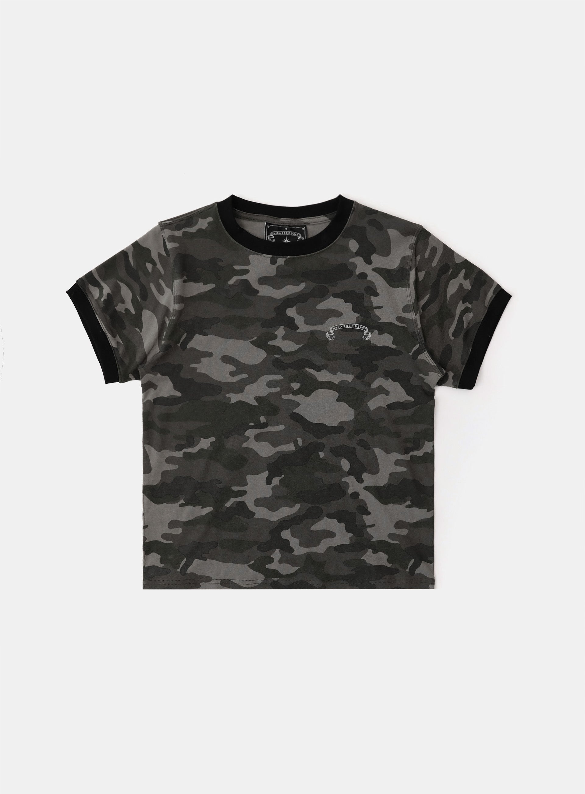【BADBLOOD】COSMO REFLECTIVE RINGER T-SHIRTS 3色 半袖 Badblood Cosmo Reflective Ringer T-Shirt - Black Camo