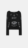 Badblood PEACE NOT WAR Loose Fit Tee Dusty Black