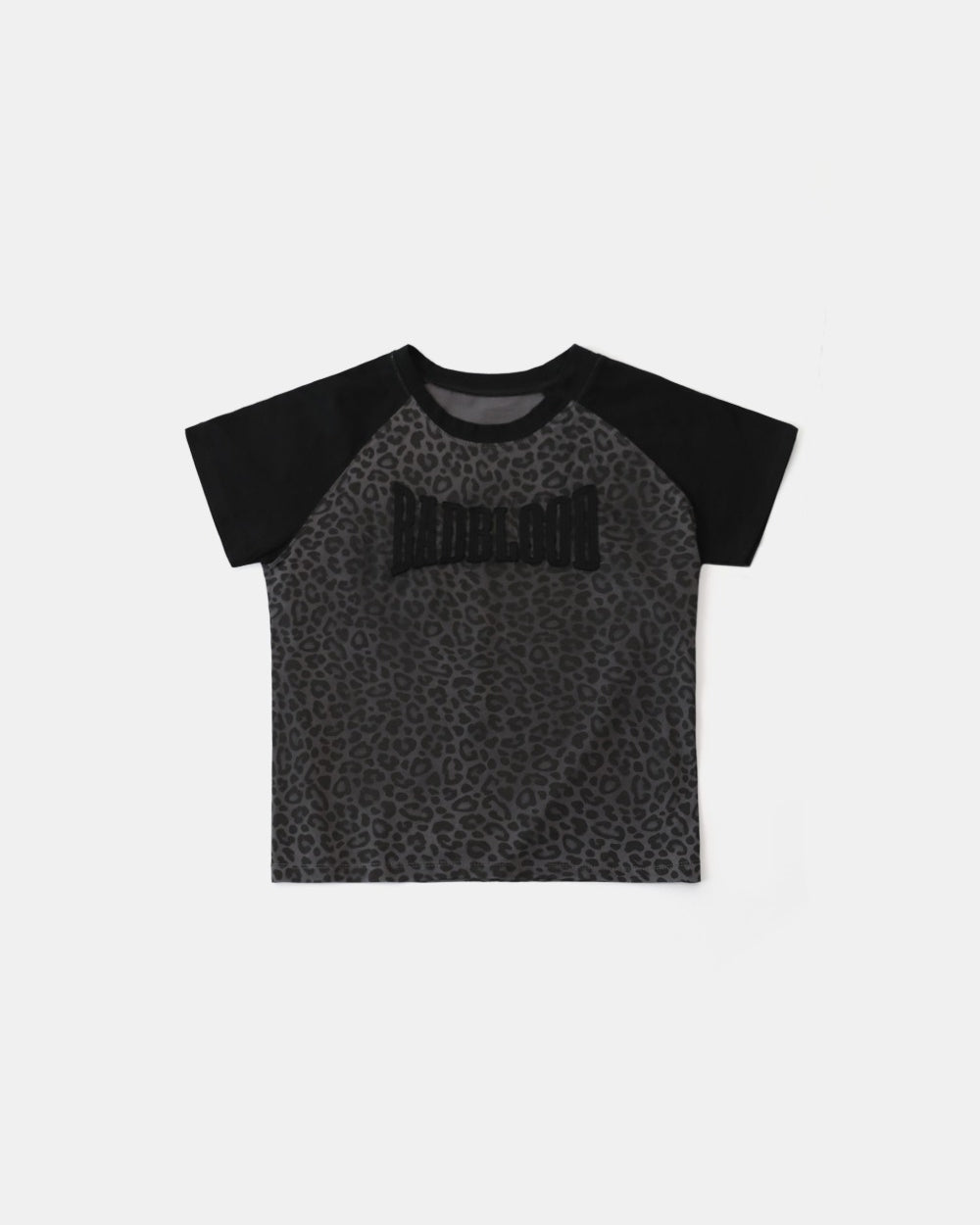 Badblood Contrast Short Sleeve Black Leopard
