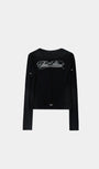 Badblood Dark Classic Scoop Neck Long Sleeve Black