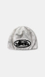 Badblood Lion Patch Beanie Washed White