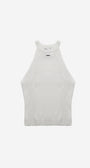 Badblood Halterneck Knit Tank White