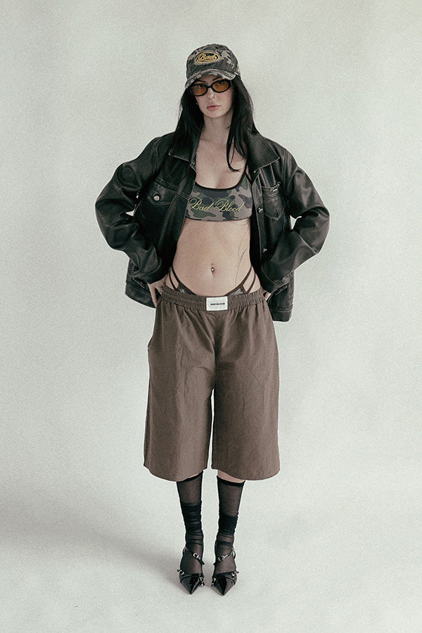 Badblood Camo Bikini Top Military