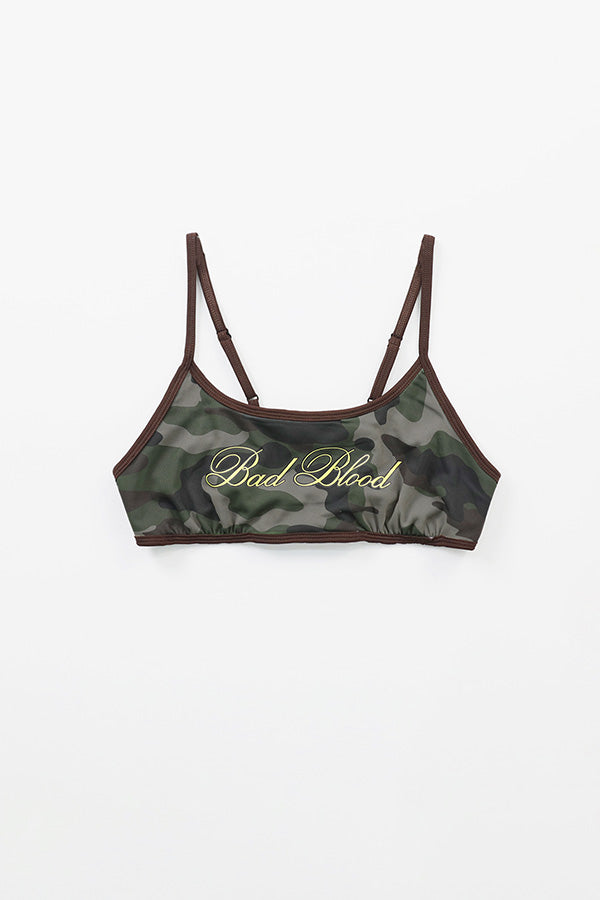 Badblood Camo Bikini Top Military