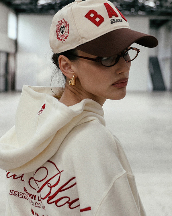Badblood Bad Bold Logo Ball Cap - Cream
