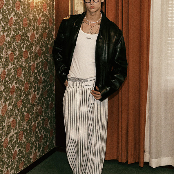 Badblood AJ Easy Pants White/Stripe