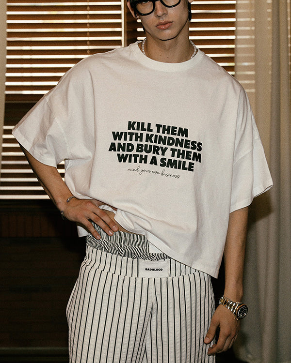 Badblood AJ Easy Pants White/Stripe