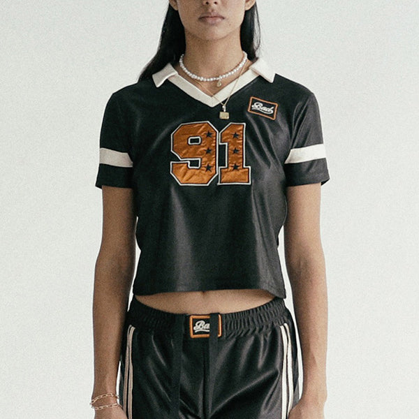 Badblood 91 Football Jersey Slim Fit Black