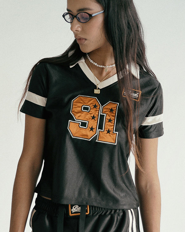 Badblood 91 Football Jersey Slim Fit Black